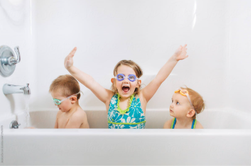 Kids in Bathtub