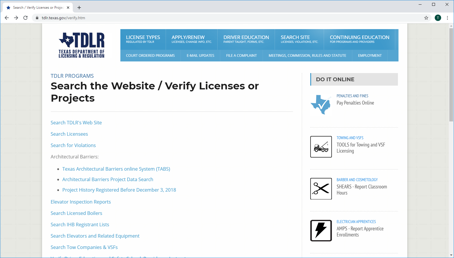 Search The Website