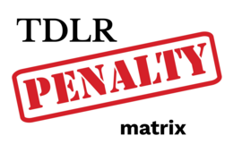 tdlr penalty matrix