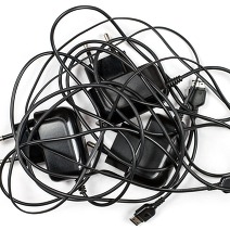 tangled charger cords