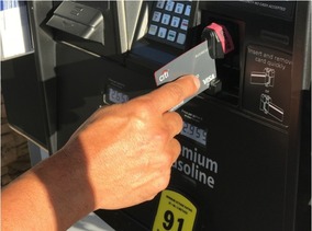 credit card gas pump