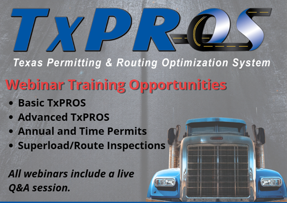 txpros training flyer