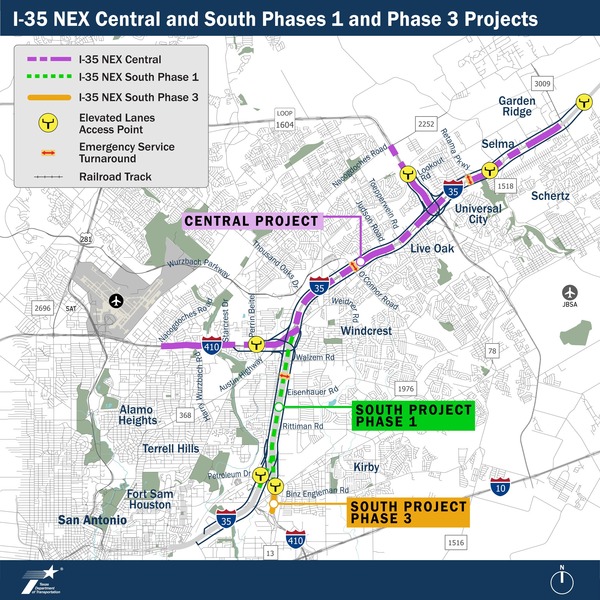 Map Central south 1 and 2