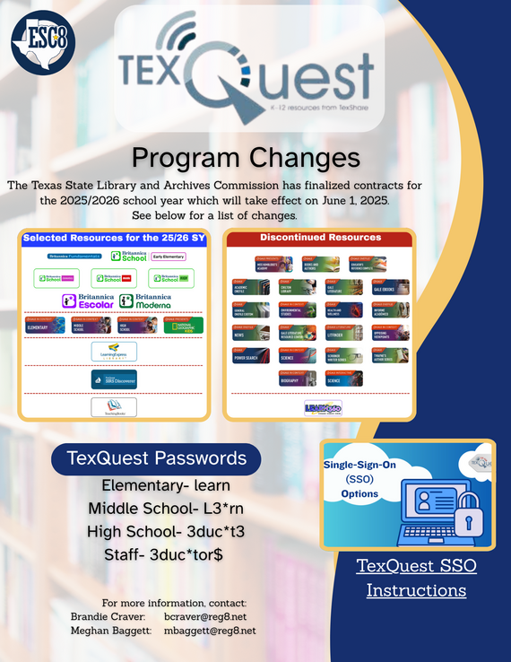 Texquest August Library Newsletter