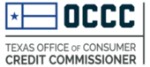Texas Office of Consumer Credit Commissioner (OCCC) Logo with a Texas flag