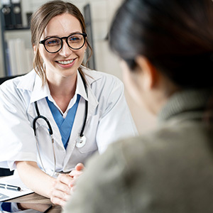 doctor explaining something to patient