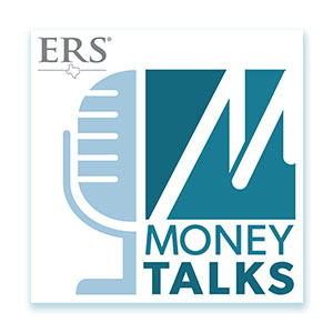Money Talks podcast logo with microphone illustration