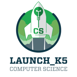 Launch K5 logo with rocket image