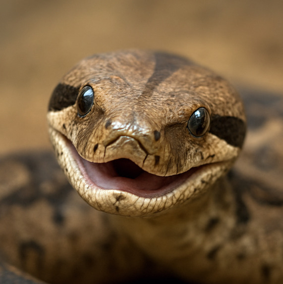 Smiling Boa Constrictor
