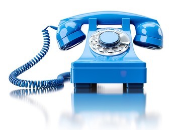 Blue Rotary Phone