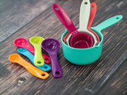 Colorful measuring utensils