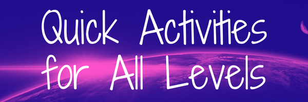 quick activities header