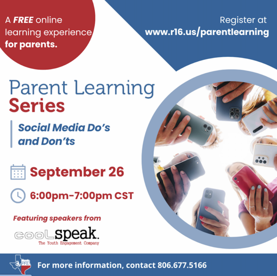 Parent Learning Series Flyer