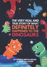 Dinosaurs floating in space with planets