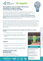 Junior Achievement Inspire Career Expo