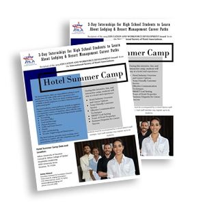 Hotel Summer Camp Flyer Icon