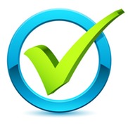 Checkmark inside a circle image