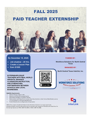 NCTWS Fall 2025 Teacher Externship