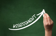 Assessment written on chalkboard