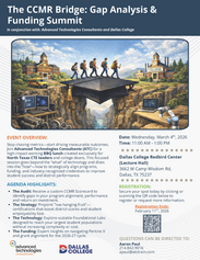 CCMR Bridge: Gap Analysis & Funding Summit