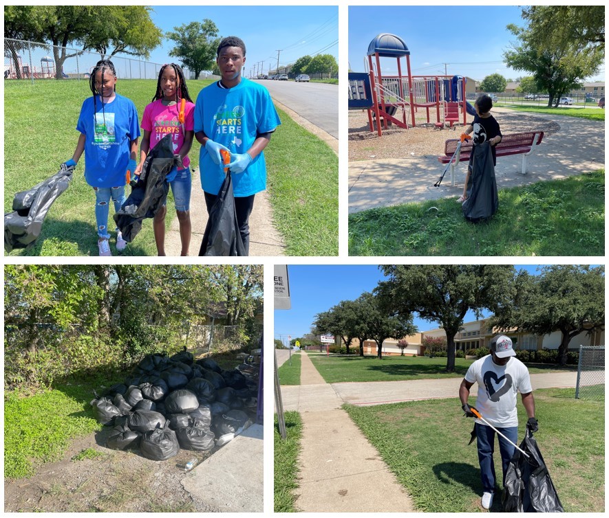 Keep Morningside Beautiful organizes a community litter cleanup