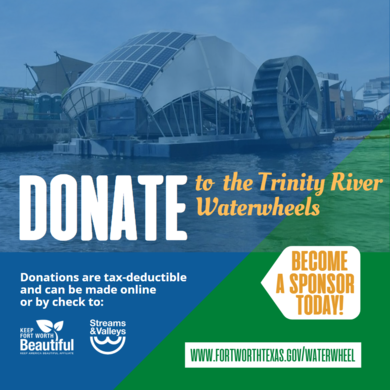 There's still time to donate to the Trinity River Waterwheels Initiative.