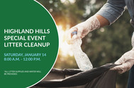 Join us for a litter cleanup in Highland Hills!
