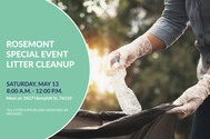 Join us for a litter cleanup in Rosemont!