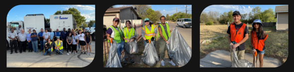 City staff and volunteers cleaned up the Echo Heights neighborhood.