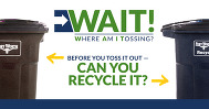 Rethink waste into resources and make sure to recycle the correct items.