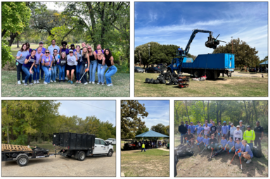 Volunteers with the Fort Worth Climate Safe Neighborhood Coalition cleaned up Glenwood Park.