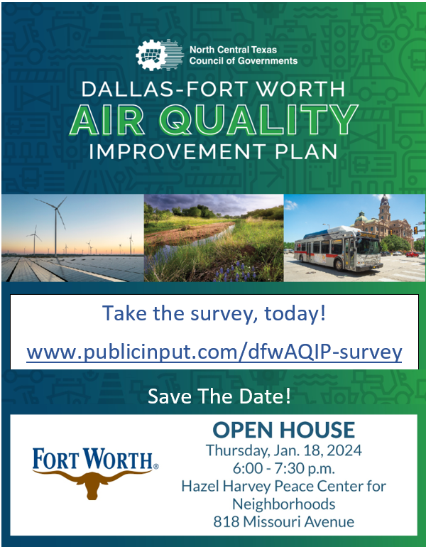 Share your opinion on the DFW Air Quality Improvement Plan!