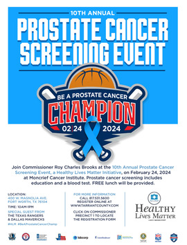 Prostate Cancer Screening Event Flyer
