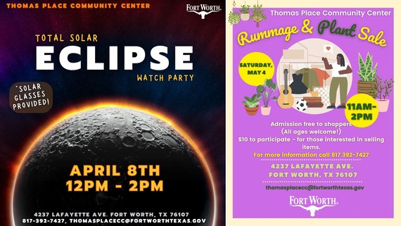 Thomas Place Community Center Events April 2024