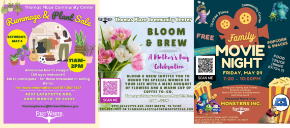 Thomas Place May 2024 events