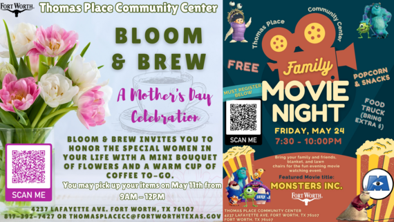 Thomas Place May 2024 events