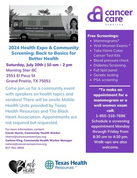 Cancer Care Event Flyer