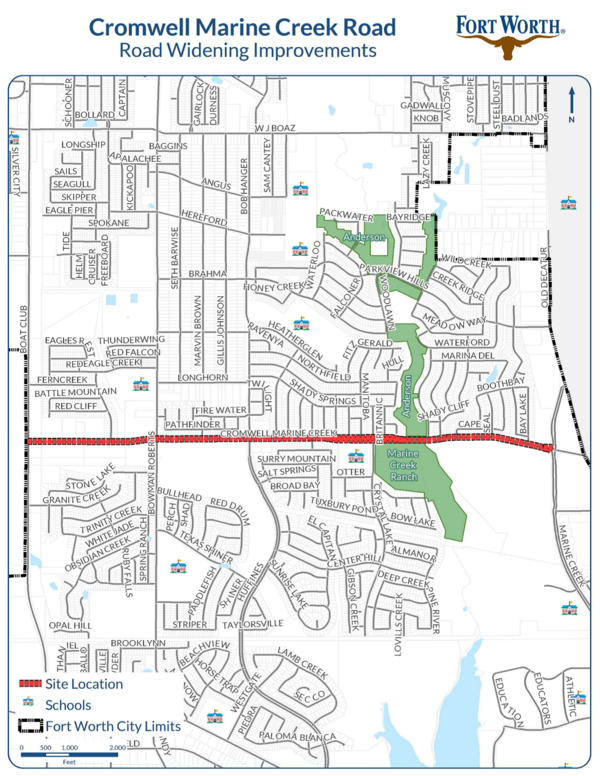 Cromwell Marine Creek Road Construction Notice