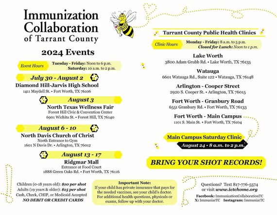 BTS Immunization Events