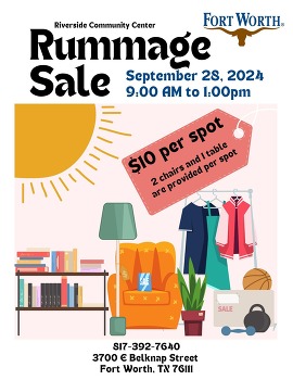 Riverside Rummage Sale