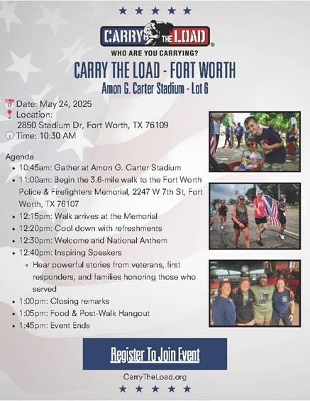 Carry the Load schedule