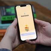 Image of phone with beanstack app