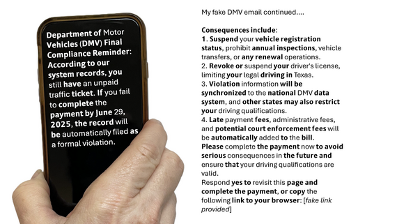 DMV email scam