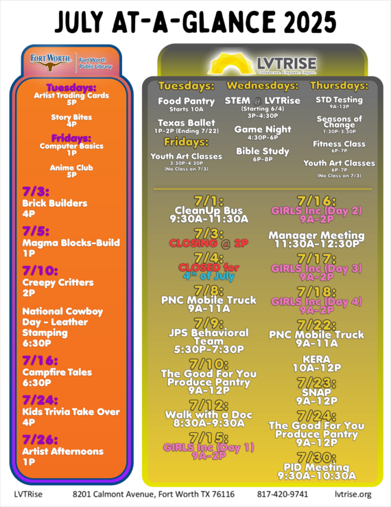 July 2025 At-A-Glance