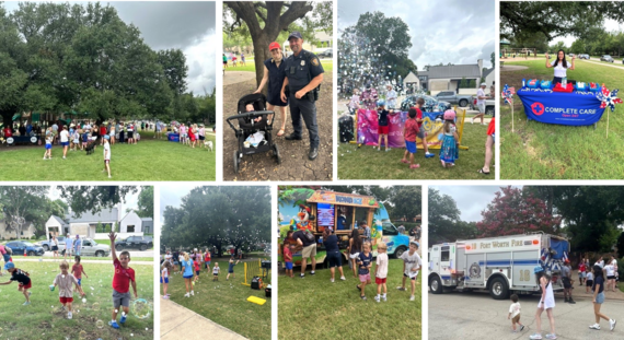 Ridglea North July Fourth Celebration 070425 Collage