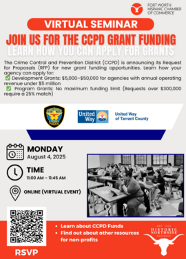 CCPD funding available