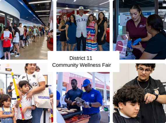 Wellness fair photo grid