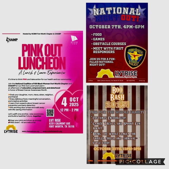 LVT Rise October 2025 Events Collage