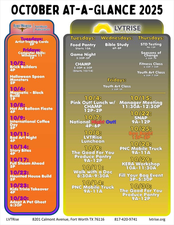 October 2025 At-A-Glance