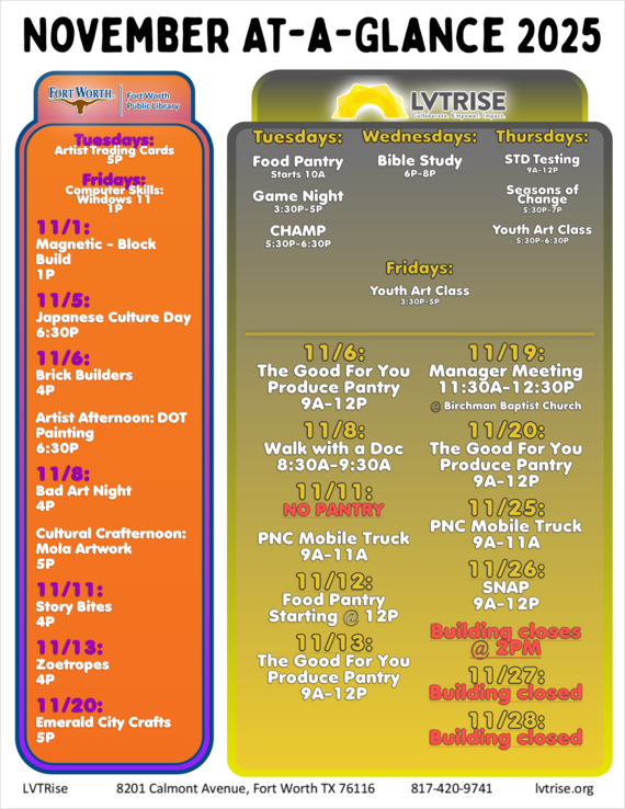 November 2025 At-A-Glance